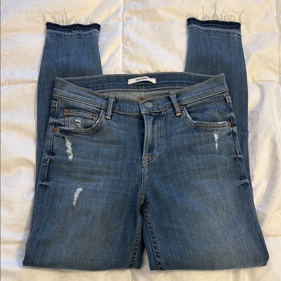 GRLFRND Candice Blue Skinny Jeans with Distressed Details - Picture 4 of 8